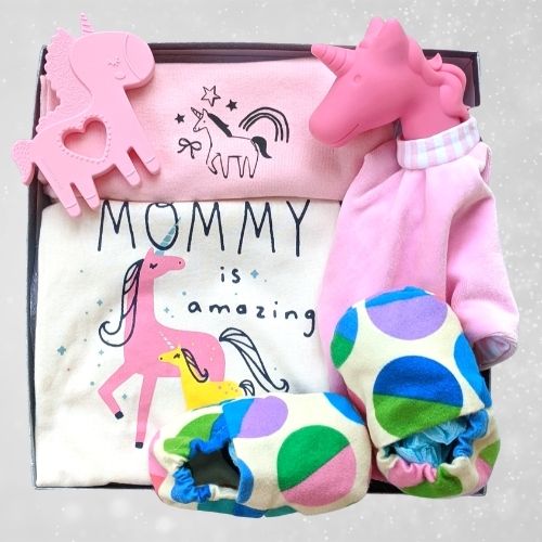 Unicorn baby girl gift set