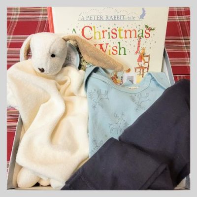 Book and Bunny Baby Christmas Gift